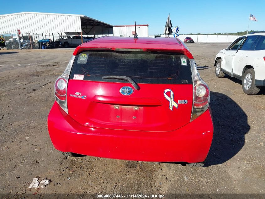 2013 Toyota Prius C One VIN: JTDKDTB35D1542121 Lot: 40837446