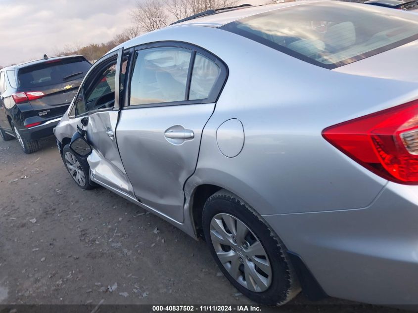 2012 Honda Civic Lx VIN: 19XFB2F5XCE050385 Lot: 40837502