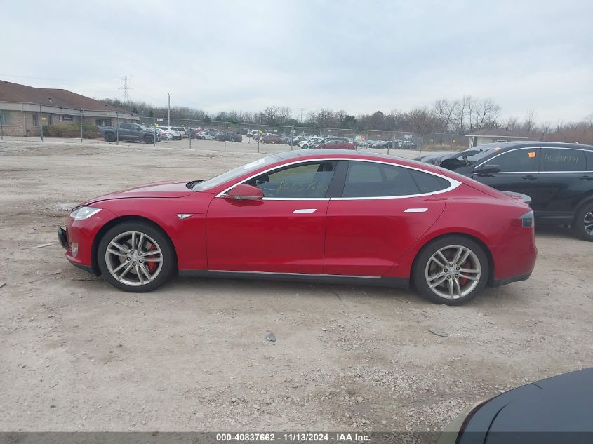 2014 Tesla Model S P85D VIN: 5YJSA1H28EFP66195 Lot: 40837662