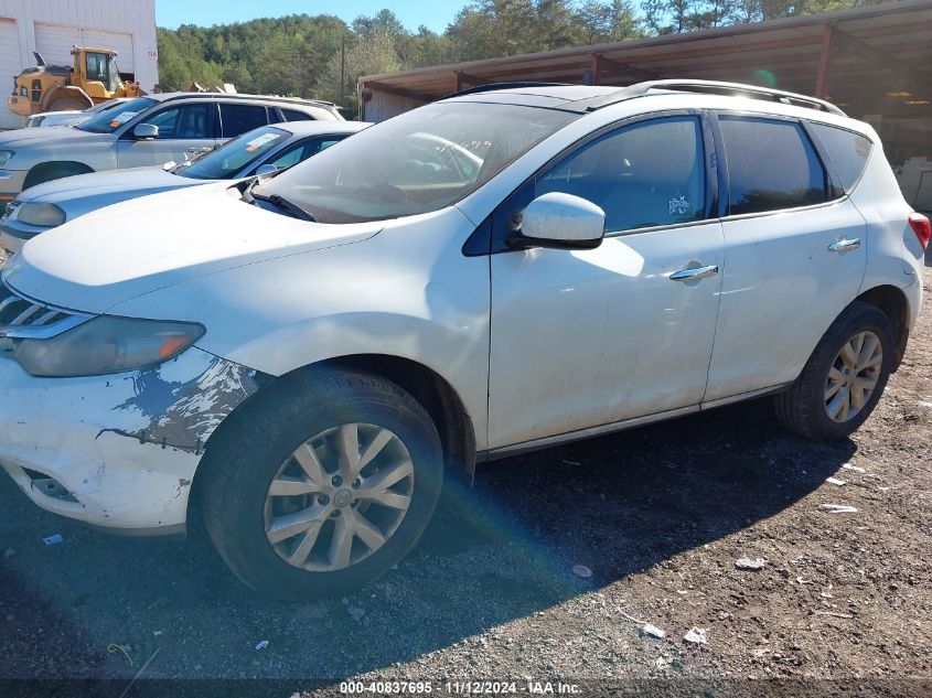 2011 Nissan Murano Sv VIN: JN8AZ1MUXBW052902 Lot: 40837695