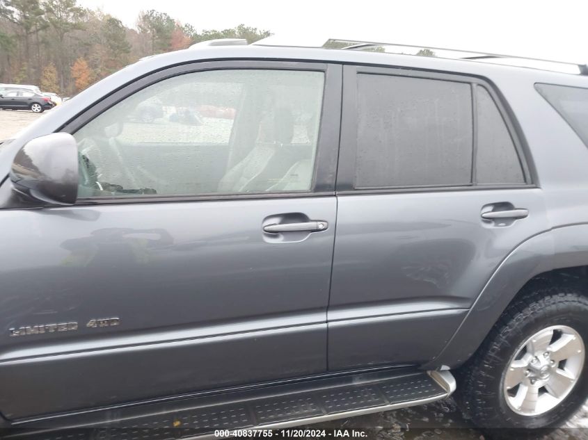 2004 Toyota 4Runner Limited V6 VIN: JTEBU17RX40024489 Lot: 40837755