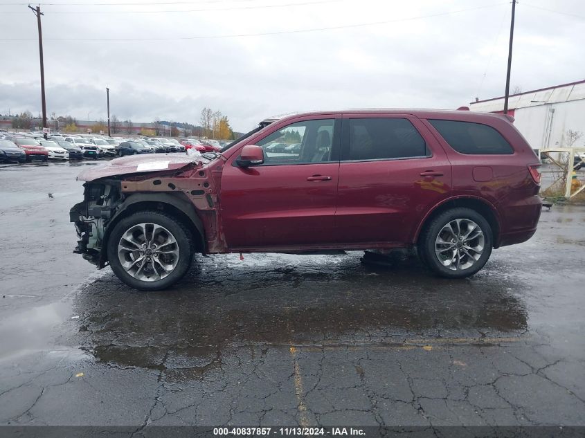 2019 Dodge Durango R/T Awd VIN: 1C4SDJCT3KC744766 Lot: 40837857