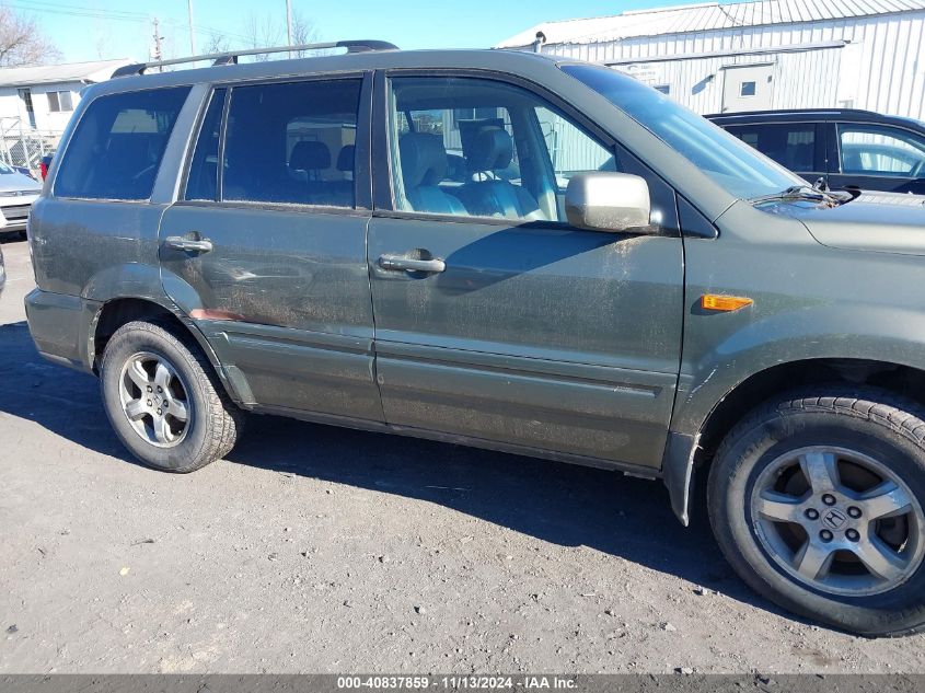 2007 Honda Pilot Ex-L VIN: 2HKYF18767H511704 Lot: 40837859