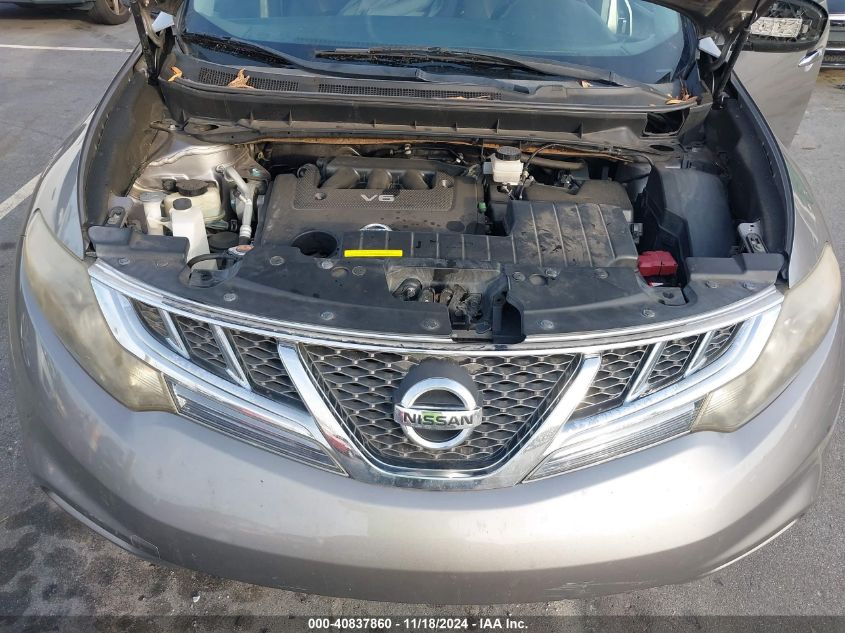 2012 Nissan Murano Sl VIN: JN8AZ1MWXCW240306 Lot: 40837860