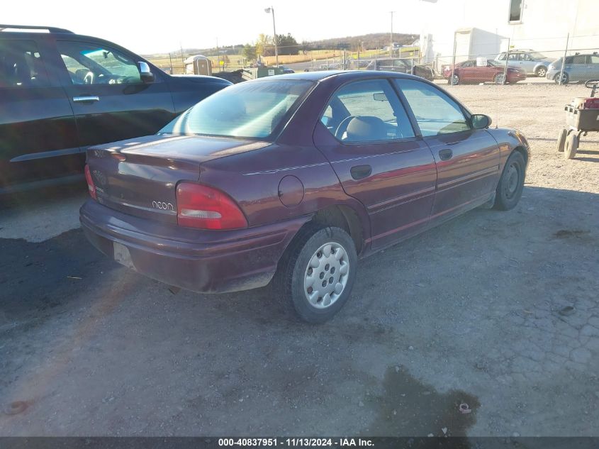 1998 Dodge Neon Competition/Highline VIN: 1B3ES47C7WD680540 Lot: 40837951