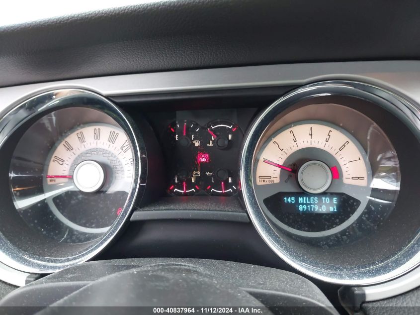 2012 Ford Mustang V6 Premium VIN: 1ZVBP8AM2C5263082 Lot: 40837964