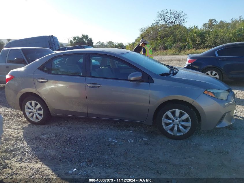 2015 Toyota Corolla L/Le/Le Pls/Prm/S/S Pls VIN: 2T1BURHE9FC310339 Lot: 40837979