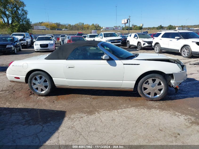 2002 Ford Thunderbird VIN: 1FAHP60AX2Y106038 Lot: 40837982