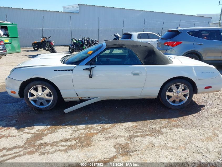 2002 Ford Thunderbird VIN: 1FAHP60AX2Y106038 Lot: 40837982