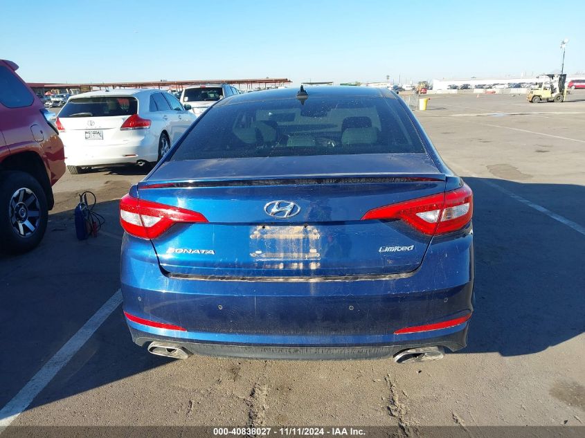 2015 Hyundai Sonata Limited VIN: 5NPE34AF5FH011725 Lot: 40838027