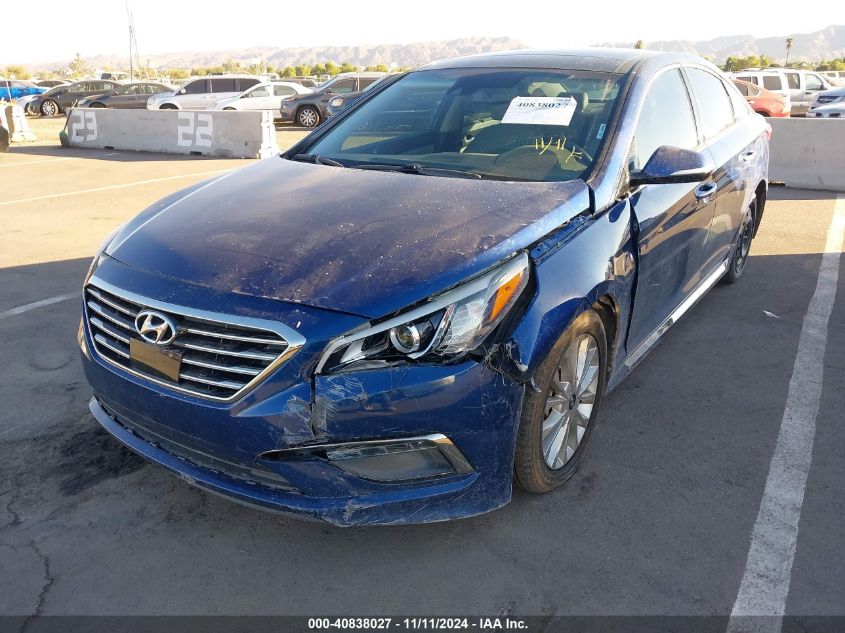 2015 Hyundai Sonata Limited VIN: 5NPE34AF5FH011725 Lot: 40838027