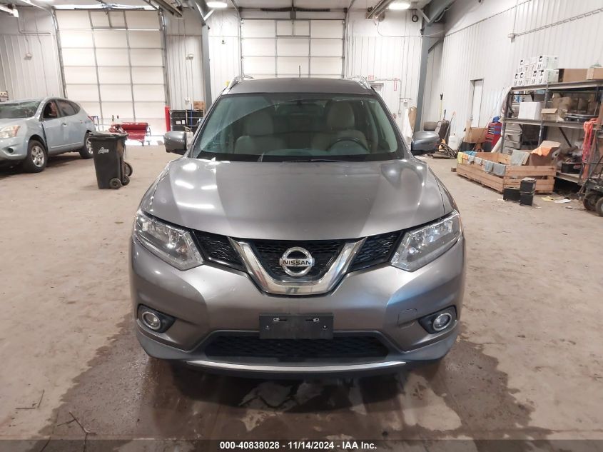 2016 Nissan Rogue S/Sl/Sv VIN: KNMAT2MV0GP698754 Lot: 40838028