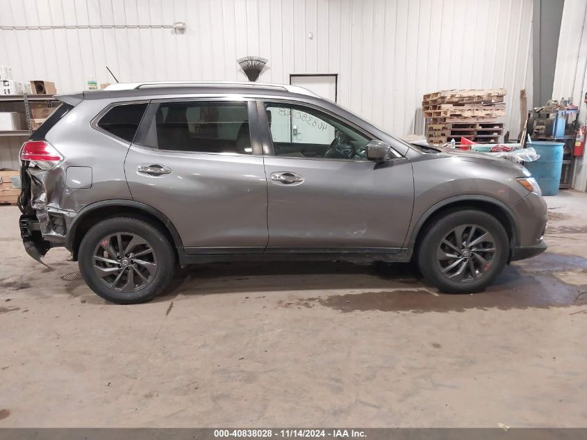 2016 Nissan Rogue S/Sl/Sv VIN: KNMAT2MV0GP698754 Lot: 40838028