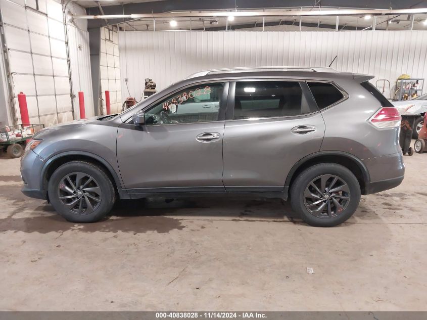 2016 Nissan Rogue S/Sl/Sv VIN: KNMAT2MV0GP698754 Lot: 40838028