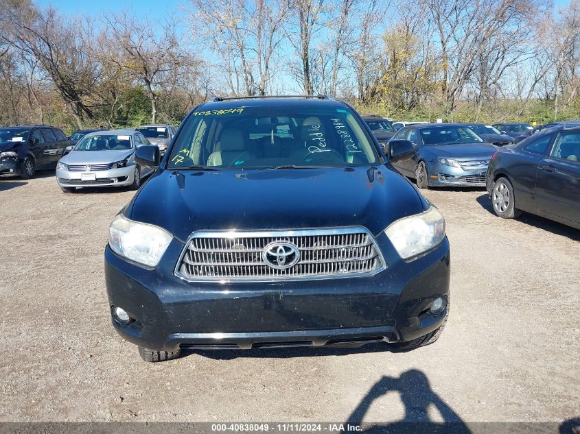 2008 Toyota Highlander Hybrid Limited VIN: JTEEW44A582001588 Lot: 40838049