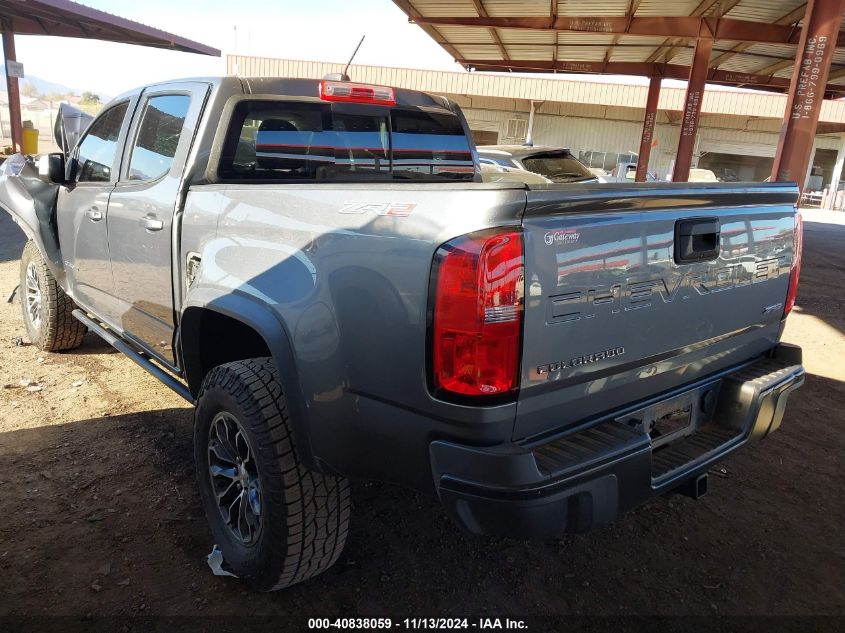 2021 Chevrolet Colorado 4Wd Short Box Zr2 VIN: 1GCGTEEN1M1285458 Lot: 40838059