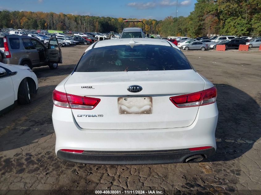 2017 Kia Optima Lx VIN: 5XXGT4L31HG168825 Lot: 40838081