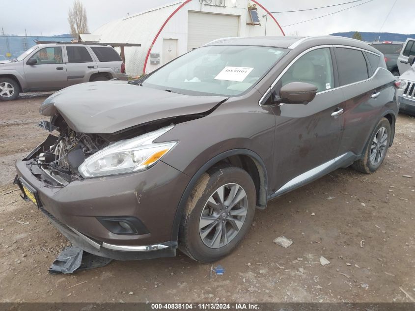 2017 Nissan Murano Sl VIN: 5N1AZ2MH0HN102060 Lot: 40838104