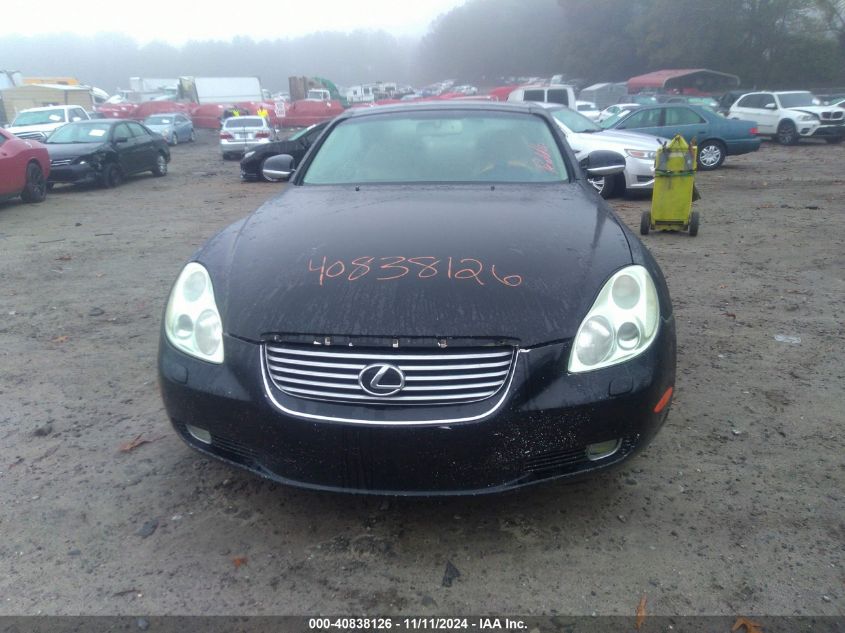 2003 Lexus Sc 430 VIN: JTHFN48Y630047971 Lot: 40838126