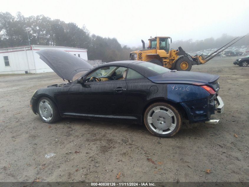 2003 Lexus Sc 430 VIN: JTHFN48Y630047971 Lot: 40838126