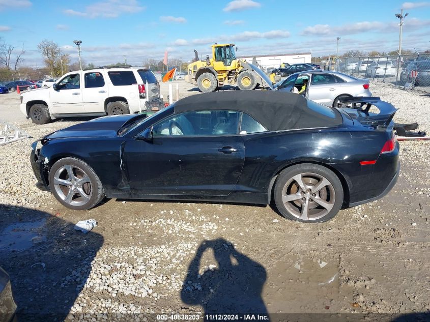 2015 Chevrolet Camaro 2Ss VIN: 2G1FK3DJ1F9221610 Lot: 40838203