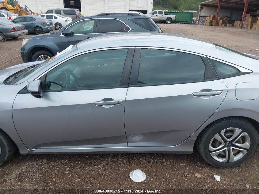 2018 Honda Civic Lx VIN: 19XFC2F56JE027910 Lot: 40838215