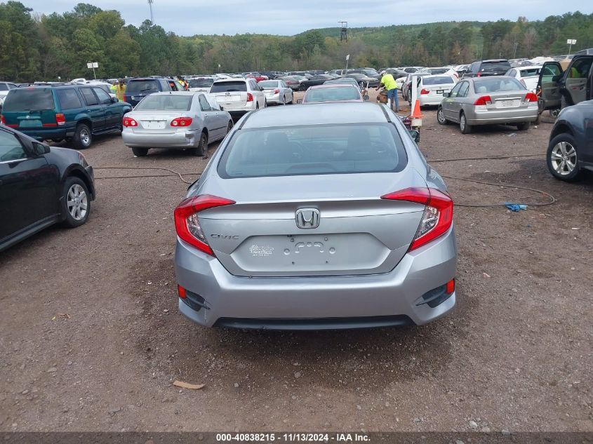 2018 Honda Civic Lx VIN: 19XFC2F56JE027910 Lot: 40838215