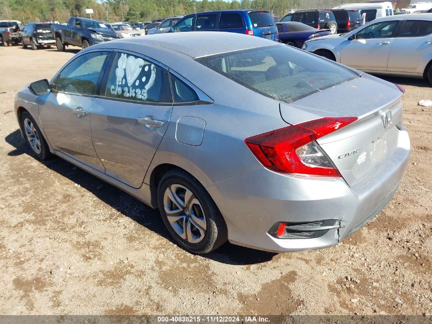 2018 Honda Civic Lx VIN: 19XFC2F56JE027910 Lot: 40838215