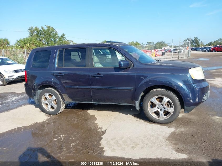 2012 Honda Pilot Ex-L VIN: 5FNYF3H57CB039726 Lot: 40838238