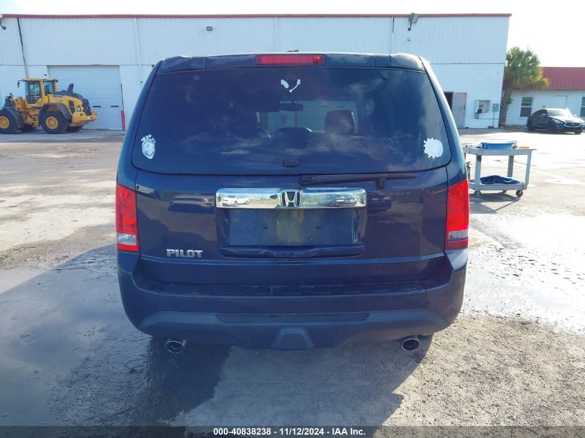 2012 Honda Pilot Ex-L VIN: 5FNYF3H57CB039726 Lot: 40838238