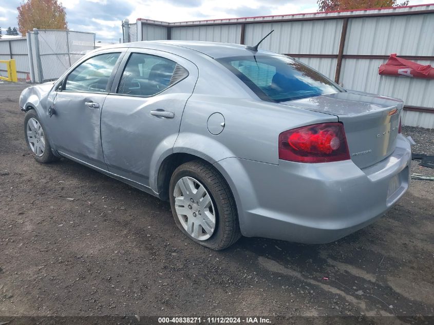 2014 Dodge Avenger Se VIN: 1C3CDZAB9EN169390 Lot: 40838271