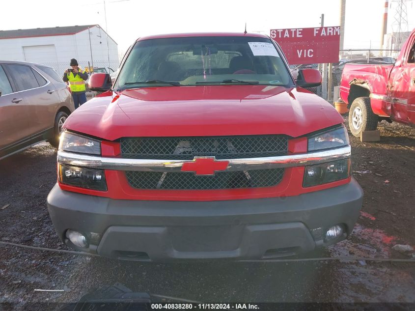 2002 Chevrolet Avalanche 1500 VIN: 3GNEC13T42G157531 Lot: 40838280