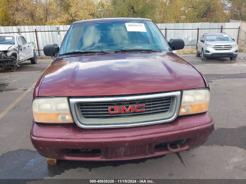 2001 GMC Jimmy Sle VIN: 1GKDT13W612198348 Lot: 40838325