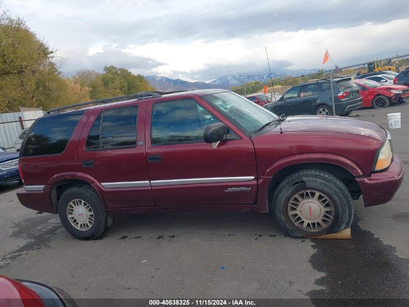 2001 GMC Jimmy Sle VIN: 1GKDT13W612198348 Lot: 40838325