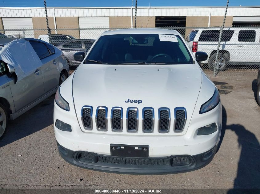 2014 Jeep Cherokee Sport VIN: 1C4PJLAB0EW245494 Lot: 40838446