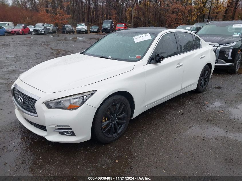 VIN JN1BV7AR6FM399078 2015 INFINITI Q50 no.2