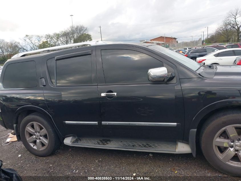 2010 Nissan Armada Platinum VIN: 5N1BA0NF4AN613810 Lot: 40838503