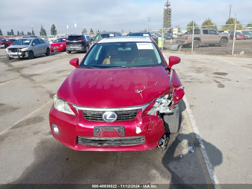 2012 Lexus Ct 200H Premium VIN: JTHKD5BH1C2114576 Lot: 40838522