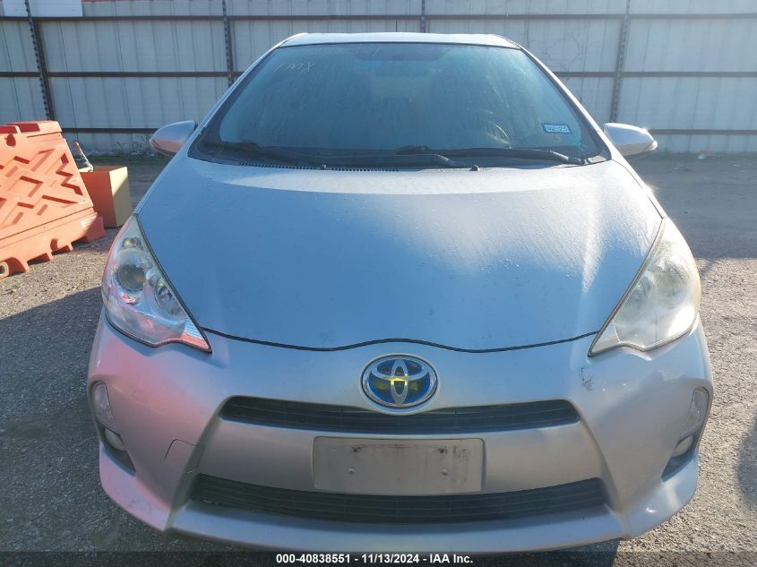 2012 Toyota Prius C Four VIN: JTDKDTB37C1510964 Lot: 40838551