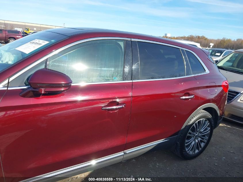 2018 Lincoln Mkx Reserve VIN: 2LMPJ8LR3JBL26590 Lot: 40838559