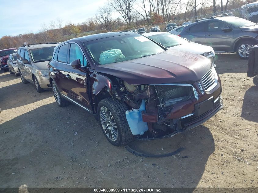 2018 Lincoln Mkx Reserve VIN: 2LMPJ8LR3JBL26590 Lot: 40838559