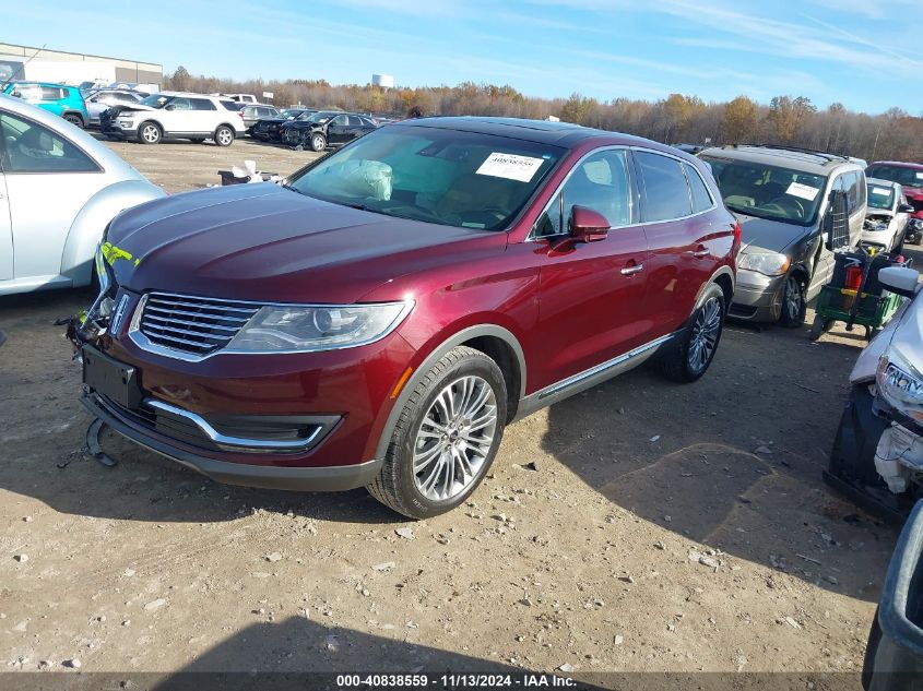 2018 Lincoln Mkx Reserve VIN: 2LMPJ8LR3JBL26590 Lot: 40838559