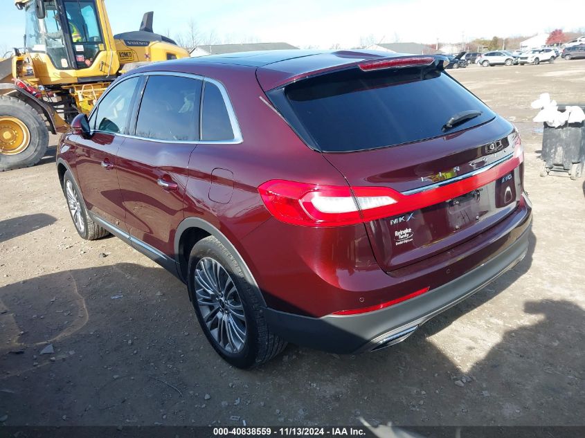 2018 Lincoln Mkx Reserve VIN: 2LMPJ8LR3JBL26590 Lot: 40838559