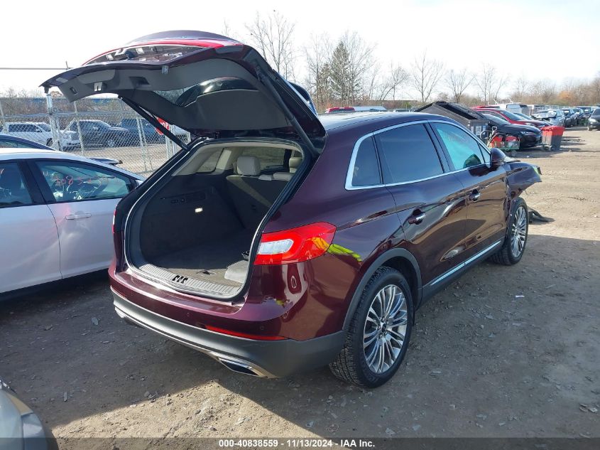 2018 Lincoln Mkx Reserve VIN: 2LMPJ8LR3JBL26590 Lot: 40838559