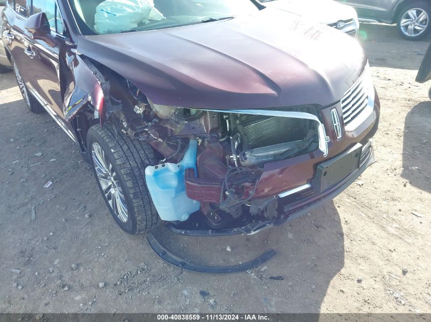 2018 LINCOLN MKX RESERVE - 2LMPJ8LR3JBL26590