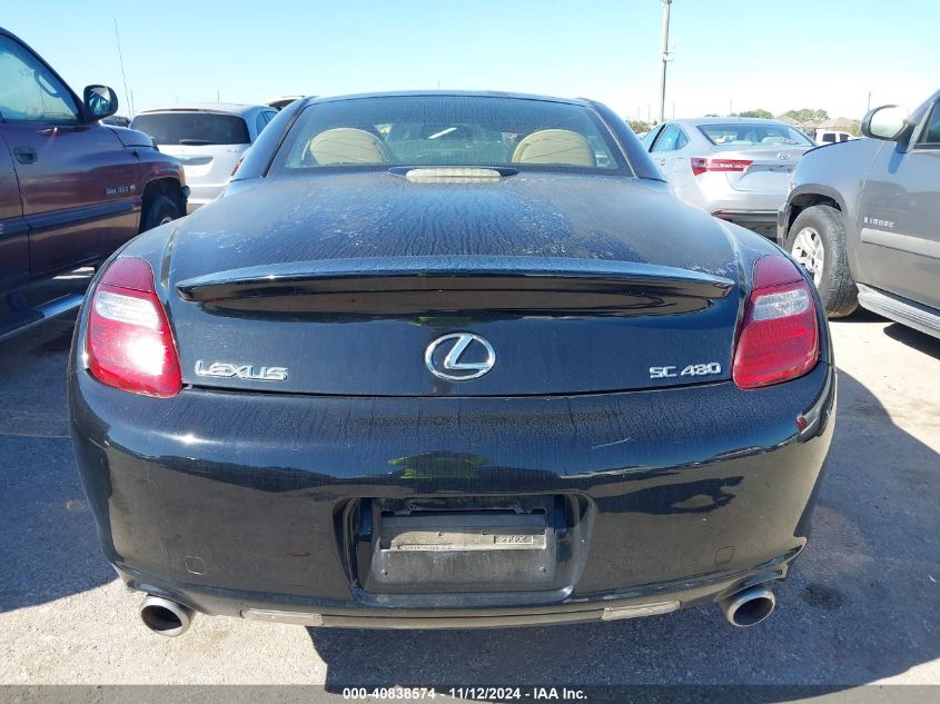 2008 Lexus Sc 430 VIN: JTHFN45Y289020189 Lot: 40838574