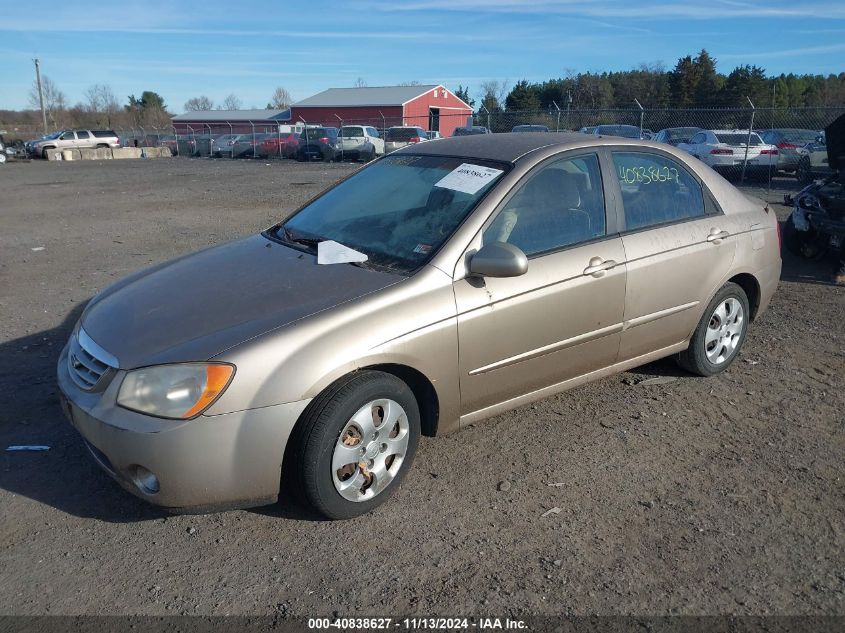 2005 Kia Spectra Ex/Lx/Sx VIN: KNAFE121755155014 Lot: 40838627