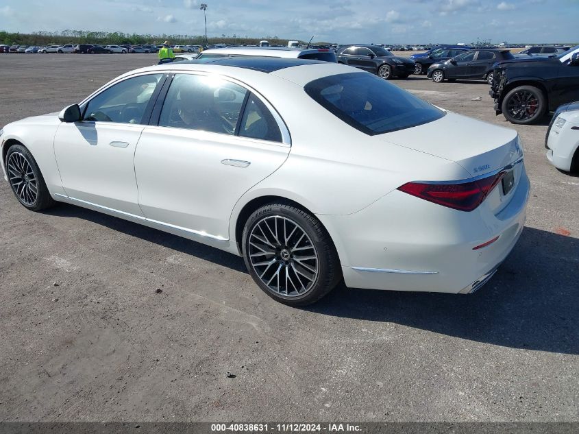 2023 Mercedes-Benz S 580 4Matic VIN: W1K6G7GB7PA223863 Lot: 40838631