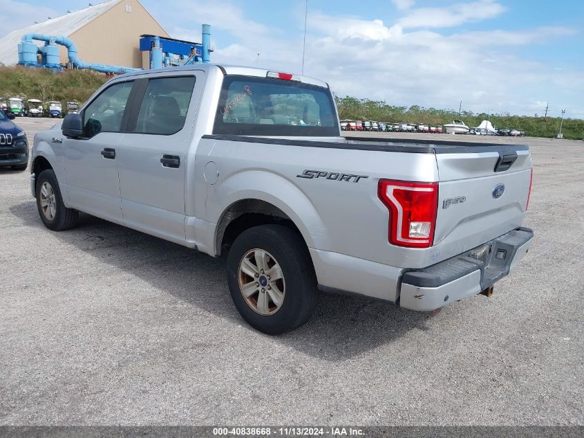 2017 Ford F-150 Xl VIN: 1FTEW1C81HFC50237 Lot: 40838668