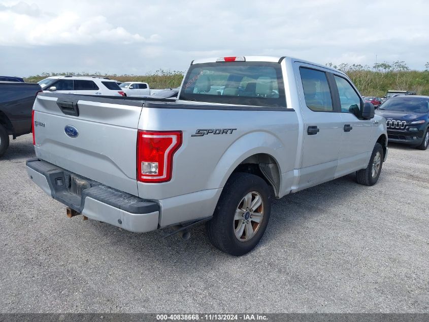 2017 Ford F-150 Xl VIN: 1FTEW1C81HFC50237 Lot: 40838668